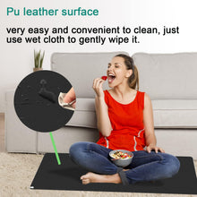Wipe-clean vegan leather surface of the Earthlull earthing mat