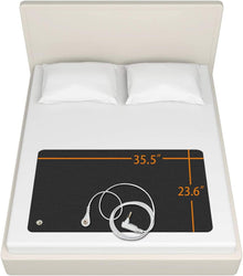 Earthlull grounding mat for bed with 15 ft earthing cord, 35.5 x 23.6 in