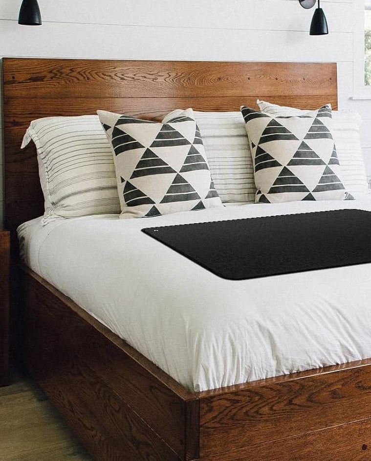 The Earthlull Mat on a bed